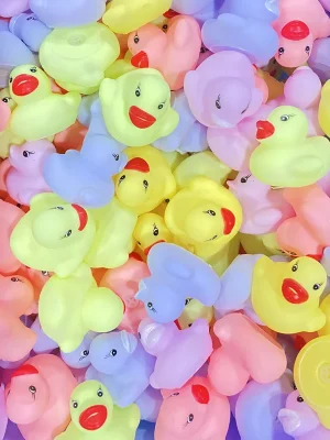 Squeaky Rubber Ducks Bath Toys