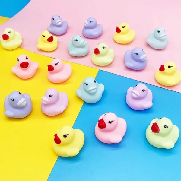 New Baby Toys Macaron Color Squeaky Rubber Ducks Swimming Float Bathing Ducks Water Game For Baby Toddler Toys 0-12 Month - Image 4