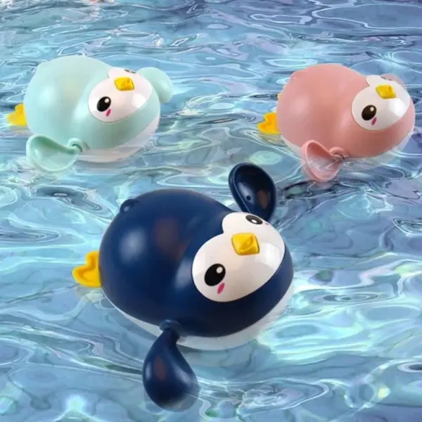 New Baby Water Toy Swimming Pool Cartoon Animal Bathing Ducks Crab Wound-up Chain Clockwork Bath Toys for Infant Toddler Gift - Image 4