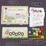 Wooden Clip Beads Color Matching Toy