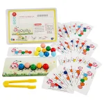 Wooden Clip Beads Color Matching Toy