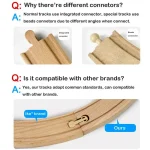 Wooden Track Accessories Bridge Station Parts