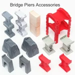 Wooden Spiral Orbit Bridge Piers Accessories