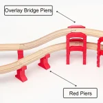 Wooden Spiral Orbit Bridge Piers Accessories