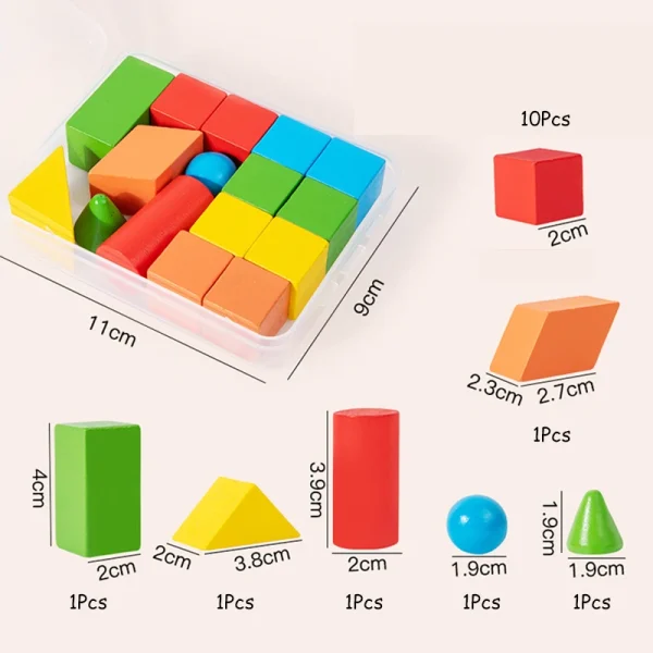 Wooden Building Blocks Set