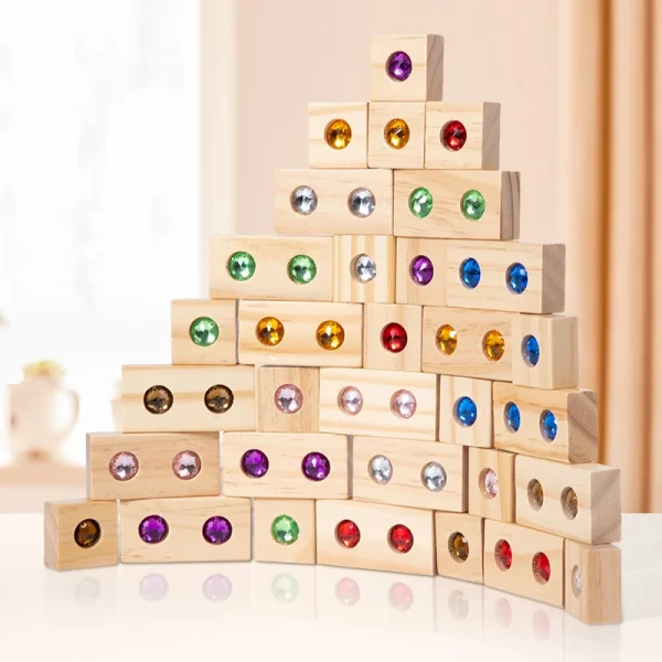 Wooden Stacking Blocks Educational Toys
