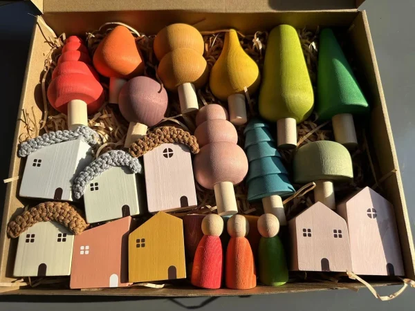 Pastel Wooden Building Blocks