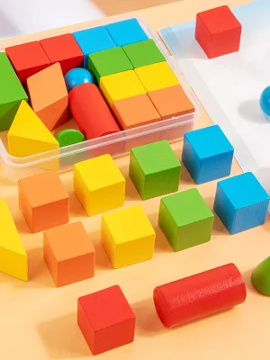 Wooden Building Blocks Set