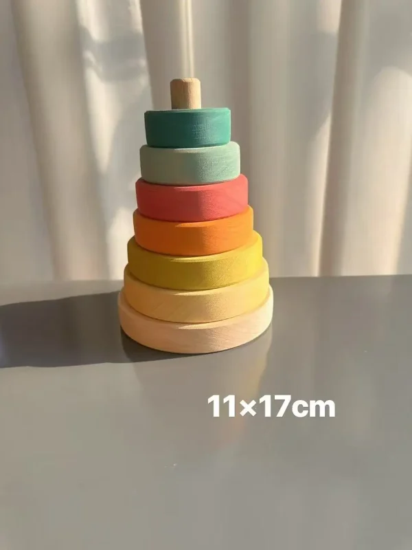 Pastel Wooden Building Blocks