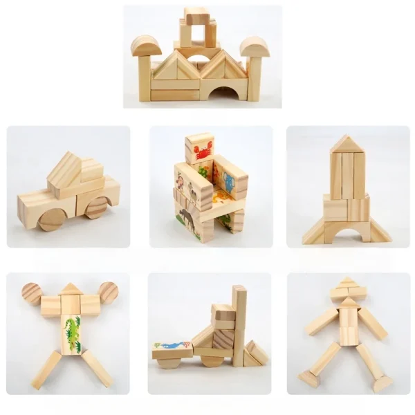 Wooden Stacking Blocks Educational Toys