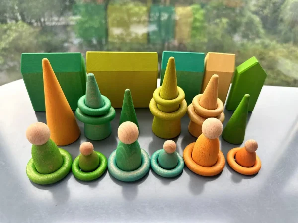 Pastel Wooden Building Blocks