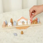 Wooden Tree Stacking Blocks Game