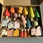 Pastel Wooden Building Blocks