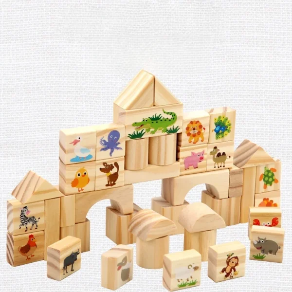 Wooden Stacking Blocks Educational Toys