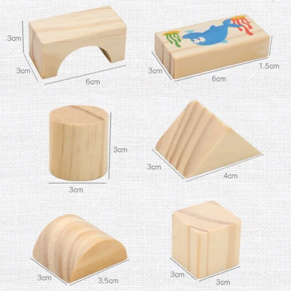 Wooden Stacking Blocks Educational Toys