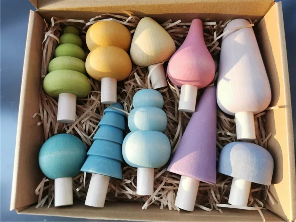 Pastel Wooden Building Blocks