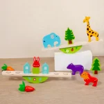 Wooden Tree Stacking Blocks Game