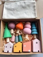 Pastel Wooden Building Blocks