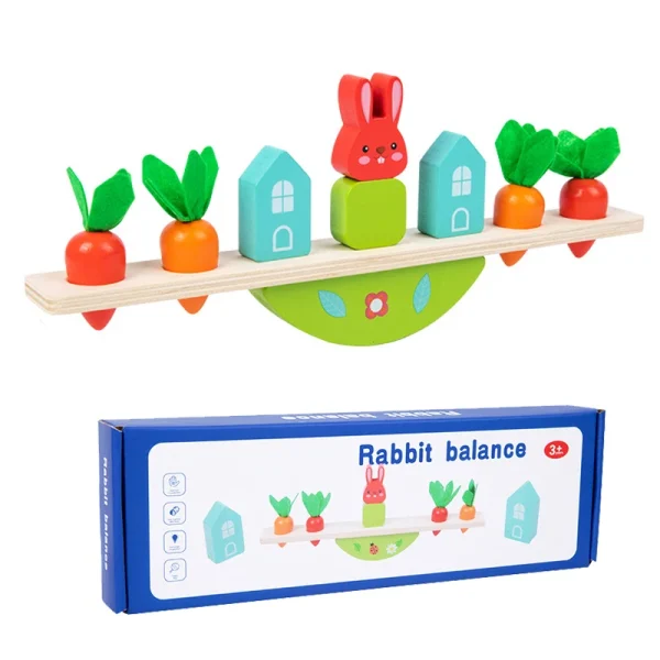 Wooden Tree Stacking Blocks Game