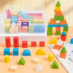 Wooden Building Blocks Set