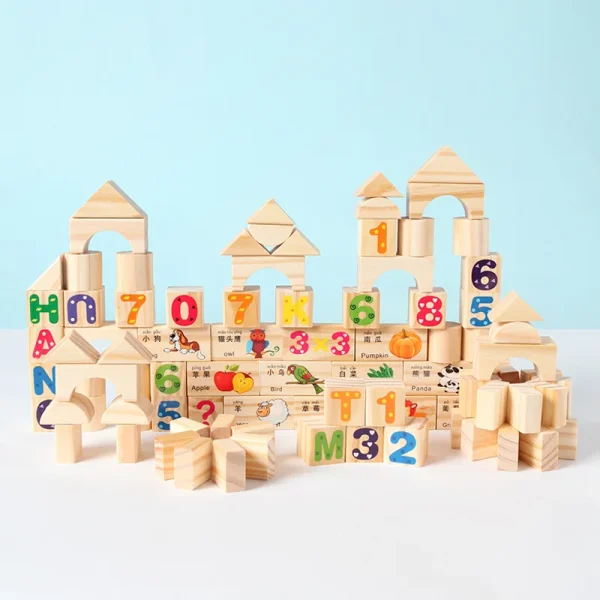 Wooden Stacking Blocks Educational Toys