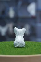 Cute Sitting West Highland Dog Resin Model, Animal Figurine Educational Toy
