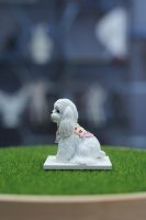 Bandana Maltese Dog Resin Pet Figurine Toy