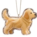 Clear Pet Fur Memorial Keychain for Dog & Cat (5-Pack)