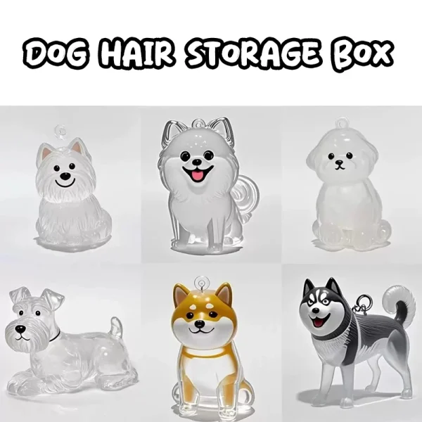 Puppy Fur Keepsake Capsule Keychain  (5-Pack)