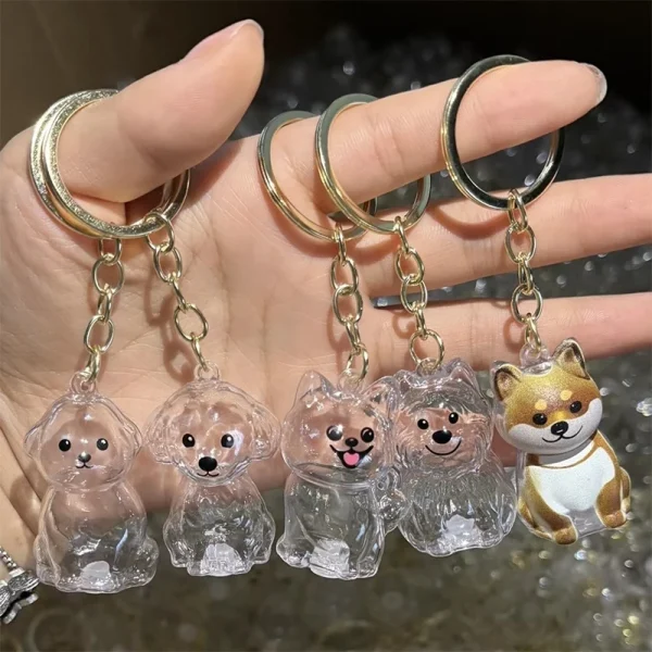 Puppy Fur Keepsake Capsule Keychain  (5-Pack)