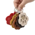 PU Leather Pet Fur Memorial Locket Keychain (12-Pack)