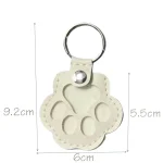 PU Leather Pet Fur Memorial Locket Keychain (12-Pack)