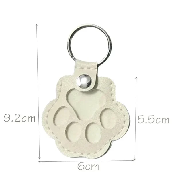 PU Leather Pet Fur Memorial Locket Keychain (12-Pack)