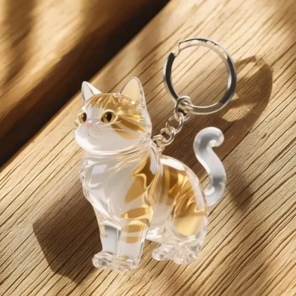 Animal Fur Capsule Keychain – Style A (5-Pack)