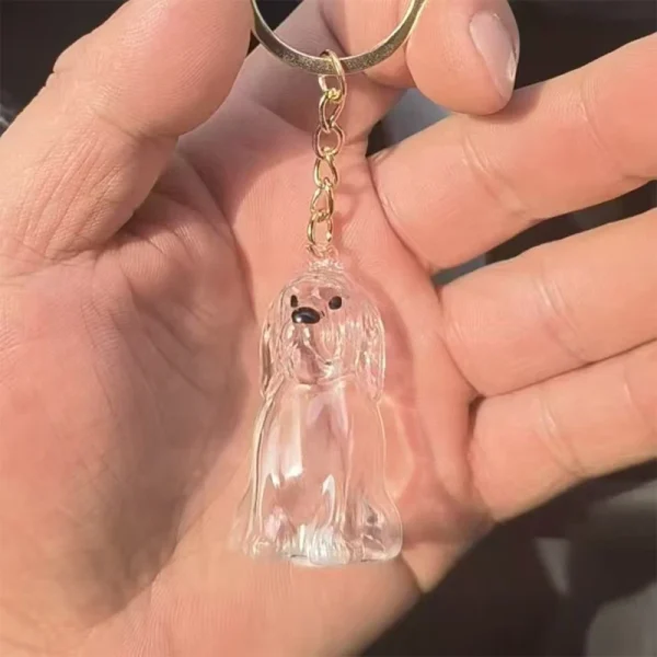 Puppy Fur Keepsake Capsule Keychain  (5-Pack)