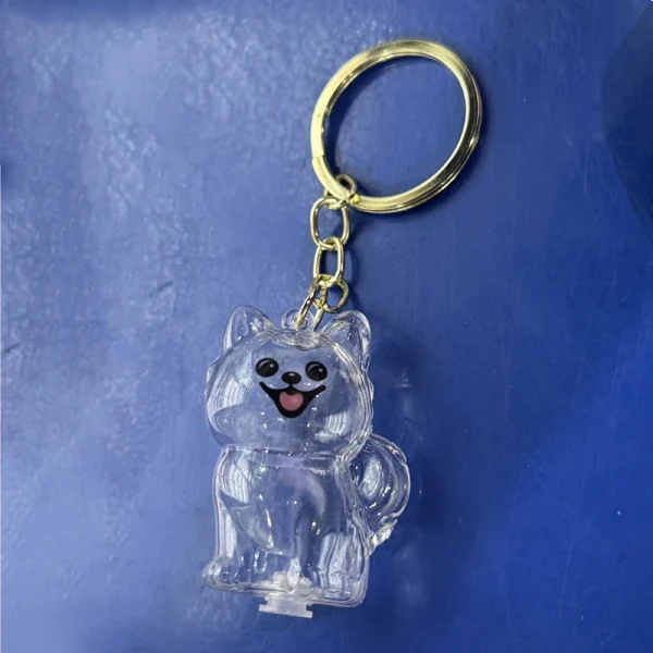 Puppy Fur Keepsake Capsule Keychain  (5-Pack)