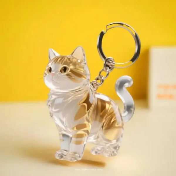 Animal Fur Capsule Keychain – Style A (5-Pack)