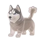 Clear Pet Fur Memorial Keychain for Dog & Cat (5-Pack)