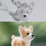 Puppy Fur Keepsake Capsule Keychain  (5-Pack)
