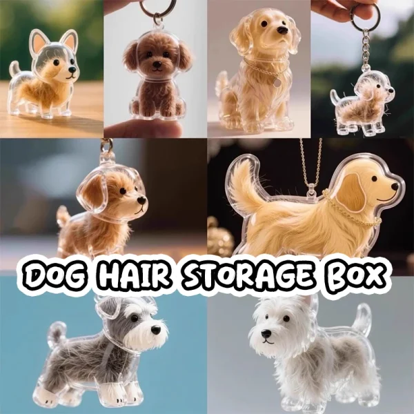Puppy Fur Keepsake Capsule Keychain  (5-Pack)