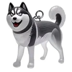 Clear Pet Fur Memorial Keychain for Dog & Cat (5-Pack)