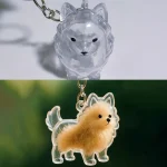 Puppy Fur Keepsake Capsule Keychain  (5-Pack)