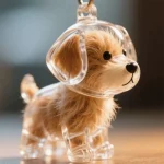Puppy Fur Keepsake Capsule Keychain  (5-Pack)