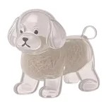 Clear Pet Fur Memorial Keychain for Dog & Cat (5-Pack)