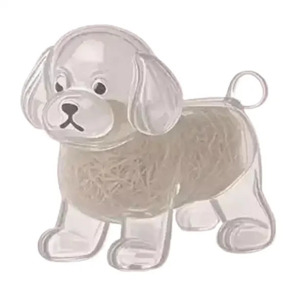 Clear Pet Fur Memorial Keychain for Dog & Cat (5-Pack)