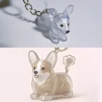 Puppy Fur Keepsake Capsule Keychain  (5-Pack)