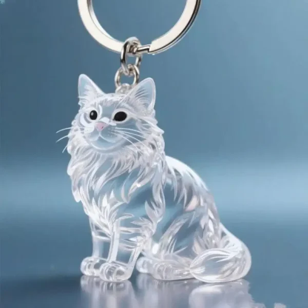 Animal Fur Capsule Keychain – Style A (5-Pack)