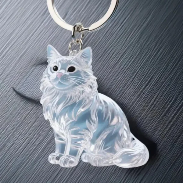 Animal Fur Capsule Keychain – Style A (5-Pack)