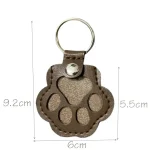 PU Leather Pet Fur Memorial Locket Keychain (12-Pack)