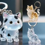 Animal Fur Capsule Keychain – Style B (5-Pack)